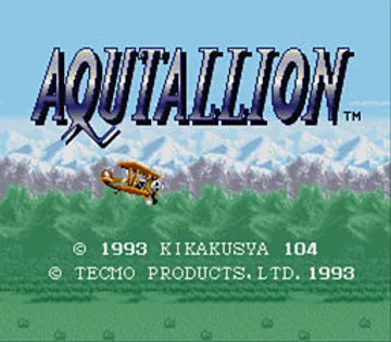 Aqutallion (Japan) screen shot title